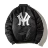 Ny Yankees Black Puffer Bomber Jacket