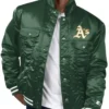 Oakland Athletics Green Trucker Varsity Jacket