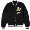 Oakland Athletics Logo Select Black Varsity Jacket