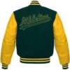 Oakland Athletics Varsity Green And Yellow Jacket