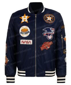 Baseball Team Houston Astros World Kate Upton Satin Bomber Jacket For Unisex