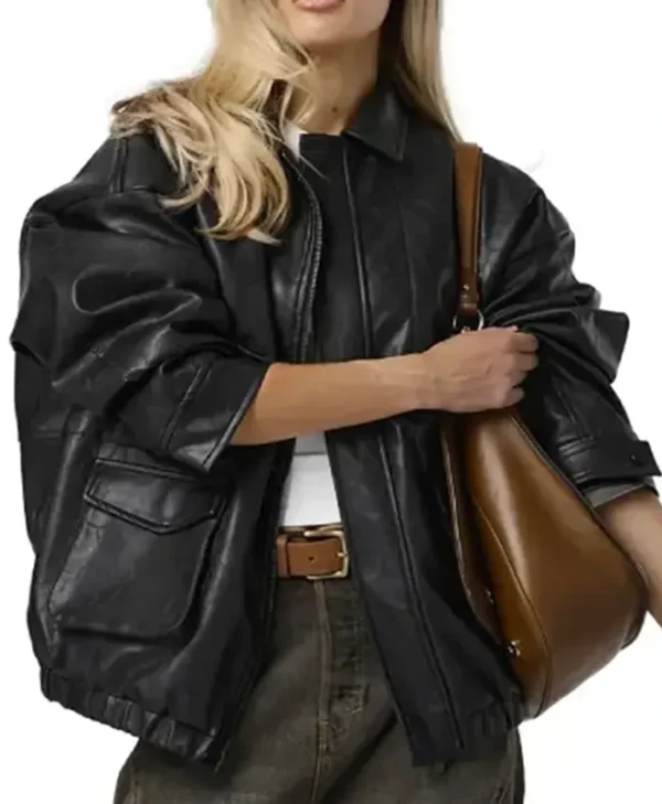 Oversized Leather Womens Jacket