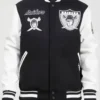 Pro Las Vegas Raiders Black And White Varsity Jacket