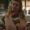Resident Alien 2025 Jenna Lamia Studded Striped Sweater