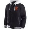 Unisex - San Francisco Giants Black Hooded Varsity Jacket