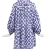 Sarah Jessica Parker TV Series And Just Like That S03 Carrie Bradshaw Swirl Print Shirt Dress