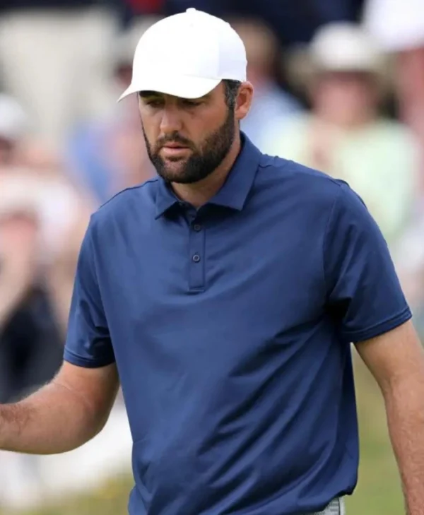 153rd Open Championship Scottie Scheffler Blue Polo Shirt