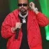 Shop Sean Paul Good Vibes Only Red Hooded Jacket