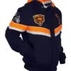 Order Now Football Team Chicago Bears OVO Sideline Navy Blue Hooded Jacket For Men And Women