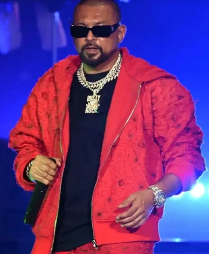 Sean Paul Good Vibes Only Red Hooded Jacket