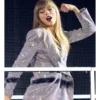 Taylor Swift Eras Tour Silver Sequin Blazer