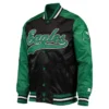 Starter Philadelphia Eagles Green Black Full Snap Team Jacket