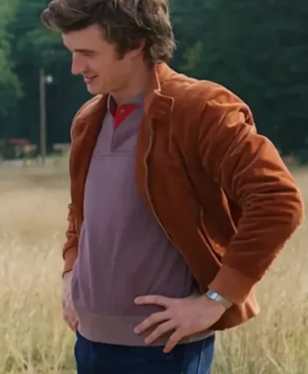 Stranger Things S05 Joe Keery Brown Suede Jacket