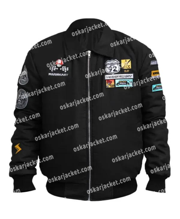 Super Mario Black Bomber Racing Jacket