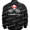 Super Mario Black Racing Bomber Jacket