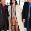 TV Series Only Murders In The Building S05 Selena Gomez Oversized Long Beige Coat