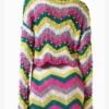 TV Series Resident Alien Jenna Lamia Studded Striped Sweater