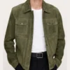 Yes Chef Jose Andres Green Suede Trucker Jacket