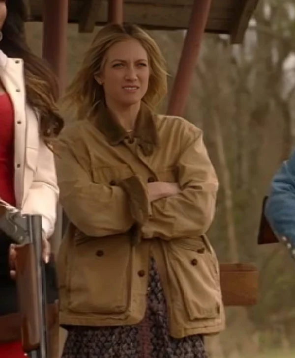 TV-Series The Hunting Wives Brittany Snow Brown Jacket