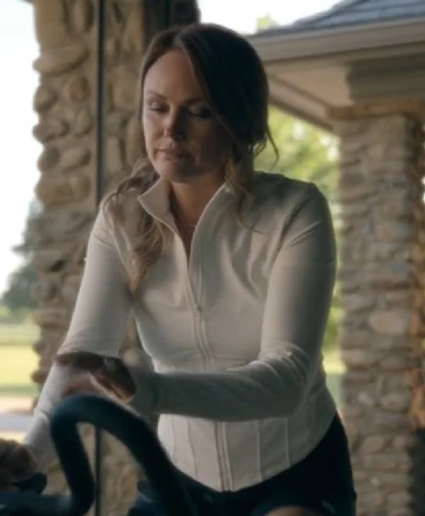 Margo Banks Series The Hunting Wives 2025 Malin Akerman Corset Zip Jacket