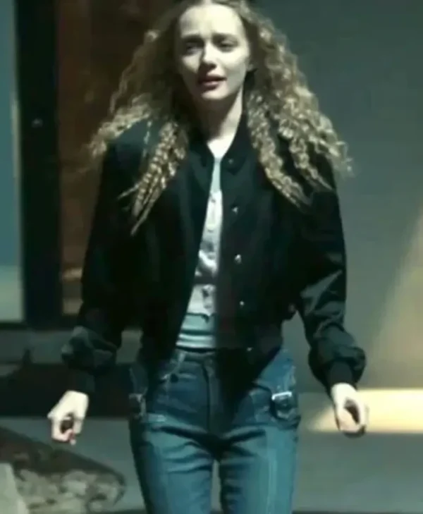 The Stranger In My Home Amiah Miller Black Varsity Jacket