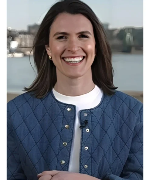 Molly Hunter The Today Show Denim Quilted Jacket in Blue