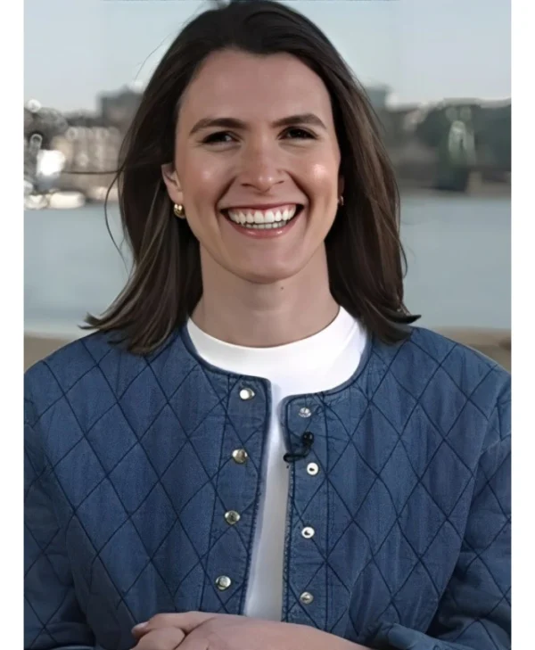 Molly Hunter The Today Show Denim Quilted Jacket in Blue