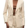 The Today Show 2025 Cam Beige Pinstripe Blazer
