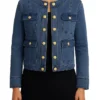 The View 2025 Joy Behar Collarless Denim Jacket