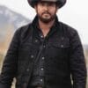 Cole Hauser American TV Series Yellowstone Rip Wheeler Black Cotton Jacket