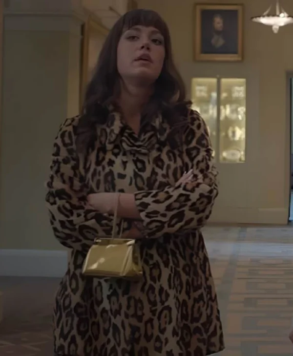 Too Much 2025 Adèle Exarchopoulos Leopard Printed Coat
