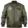 Buy Tuskegee Airmen Zip-Up Green Bomber Jacket