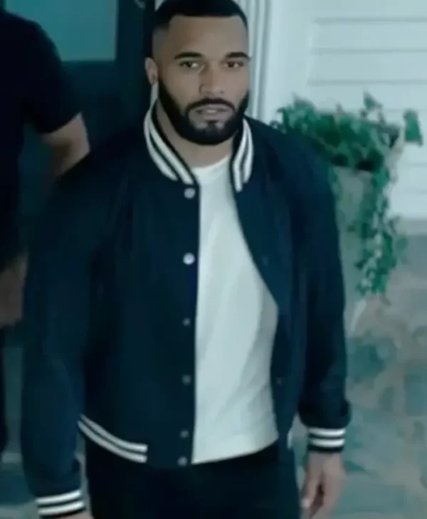 Tyler Perry’s Duplicity Tyler Lepley Black Varsity Jacket