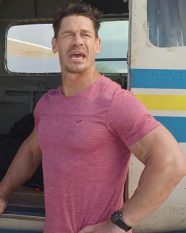 Ron Movie Vacation Friends John Cena Vacation Pink T-Shirt