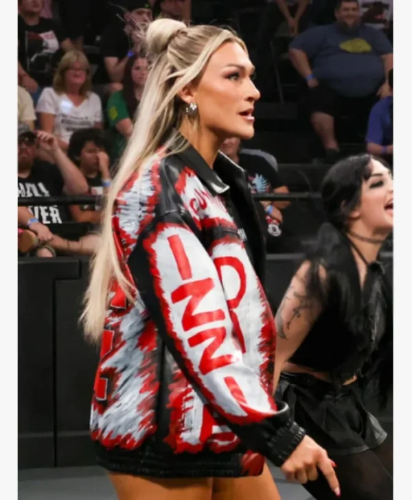 WWE NXT Izzy Moreno Game Over Leather Jacket - Unisex