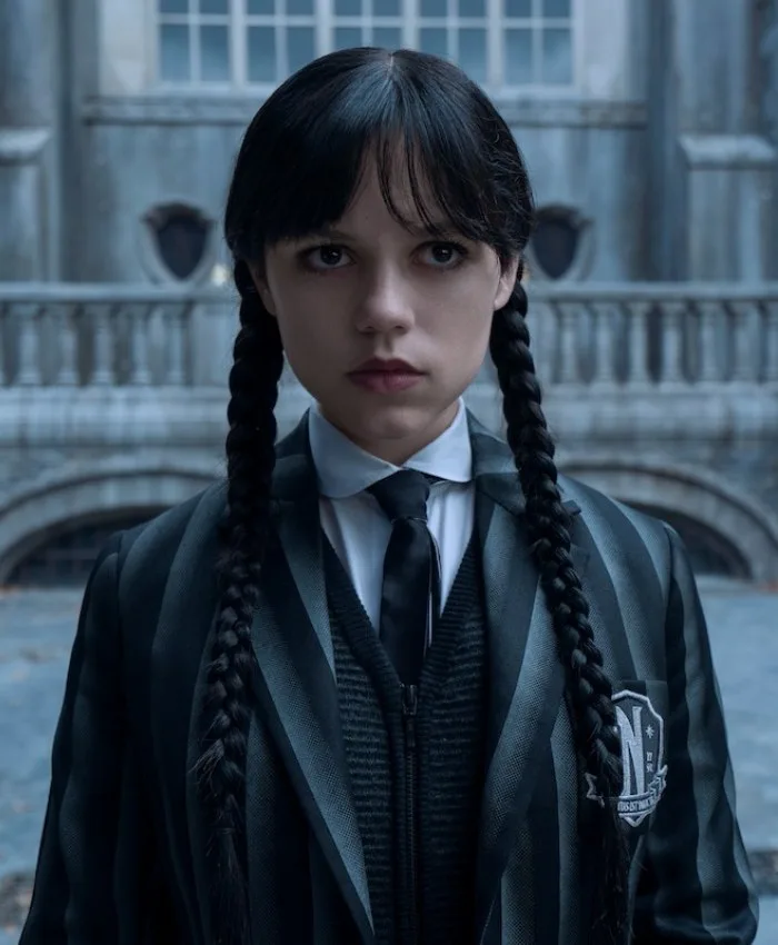 TV-Series Wednesday 2025 Jenna Ortega Stripe Blazer