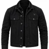 Rip Wheeler Black Cotton Jacket with Shirt Collar