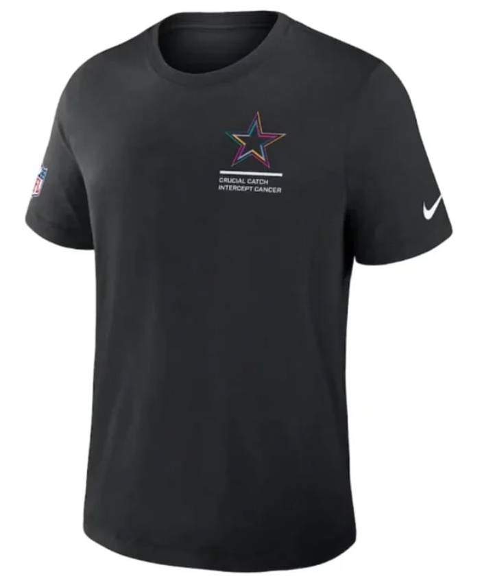 Dallas Cowboys Black 2025 Crucial Dri-Fit T-Shirt