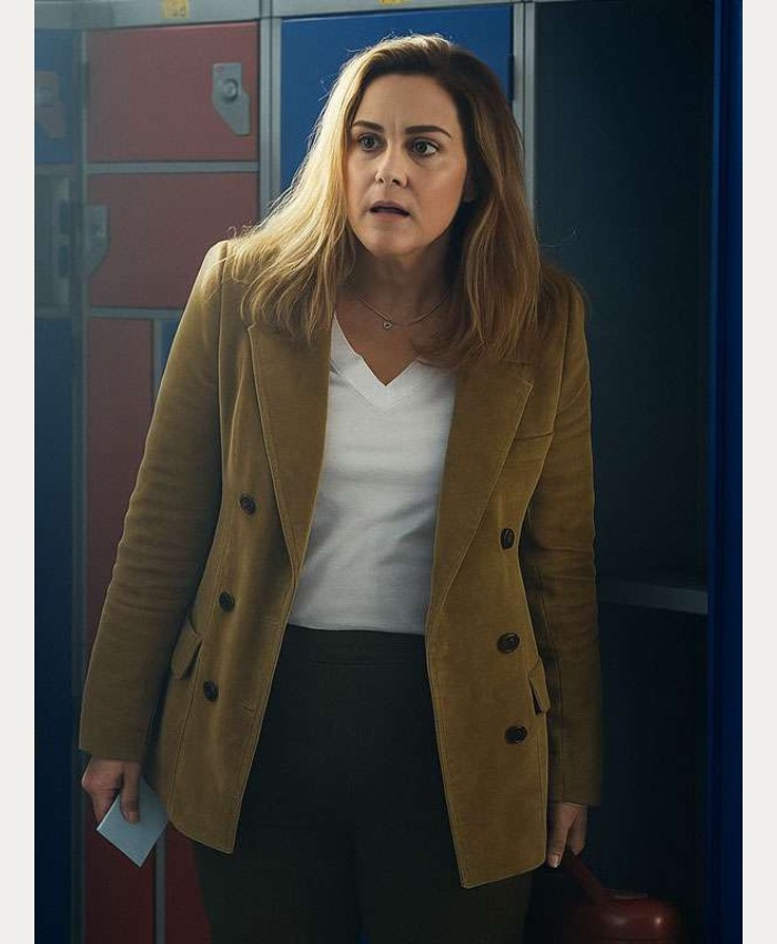 Alicia Silverstone TV Series Irish Blood S1 Fiona Brown Corduroy Blazer