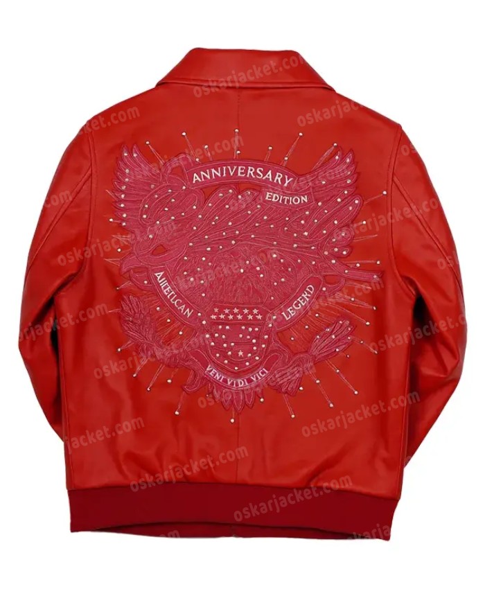 Pelle Pelle 46th Anniversary Leather Jacket Red