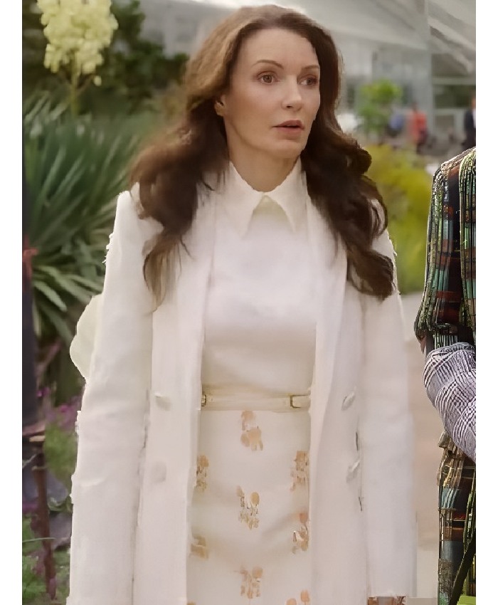 Charlotte York And Just Like That Kristin Davis White Coat