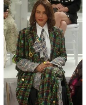 Lisa Todd TV Series And Just Like That S3 Nicole Ari Parker Wexley Plaid Coat