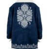 Anya Film The Finnish Line Kim Matula Blue Shearling Coat