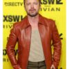 Aaron Paul Ash Movie Event 2025 Brion Brown Leather Jacket