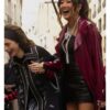Mindy Chen Emily in Paris Leather Coat
