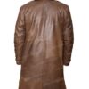 Batman V Superman Dawn of Justice Distressed Leather Trench Coat