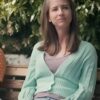 Emily Film Before Your Father Finds Us 2025 Jaeda Lily Miller Wool Light Green Cardigan