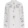Anita Dupree Beyond The Gates 2025 Tamara Tunie Printed Satin Shirt