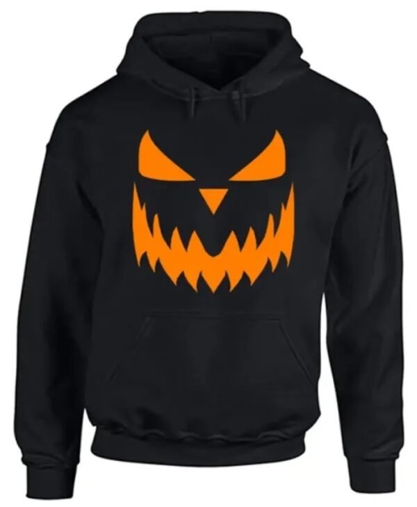 Black Pumpkin Face Halloween Hoodie Buy Now