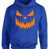 Blue Pumpkin Face Halloween Hoodie Buy Now